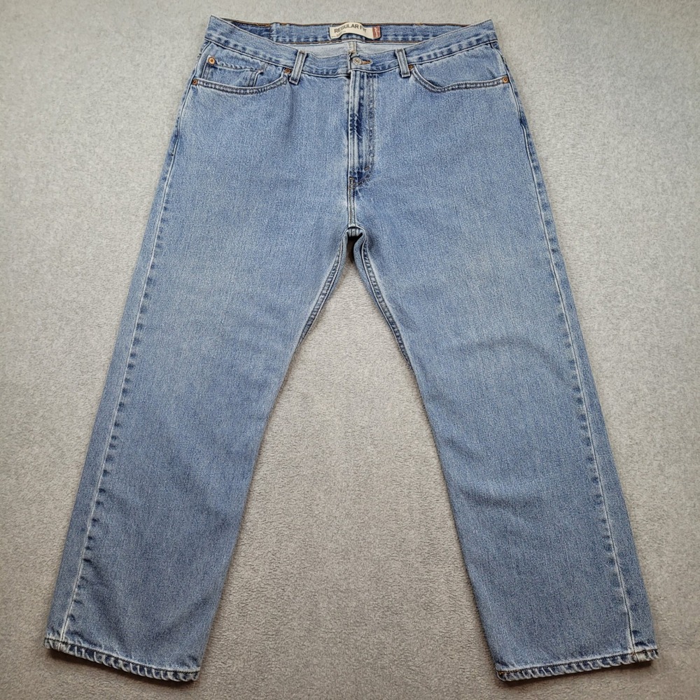 Levi's‎ 505 Regular Fit Jeans Mens 38x29 Blue Denim Straight Leg 100% Cotton Y2K